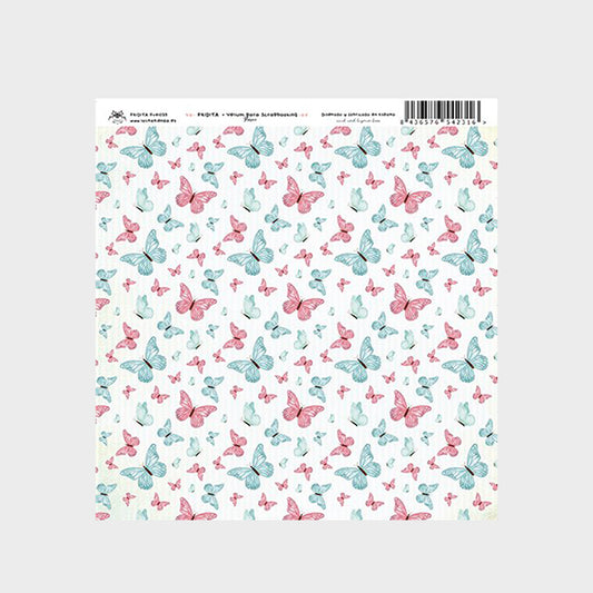 Papier Vellum Schmetterling 30 X 30 Fridita
