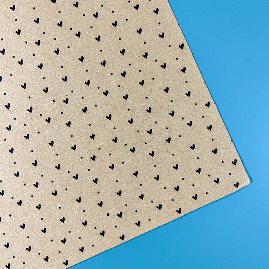 Papier Kraft Herzen Fridita