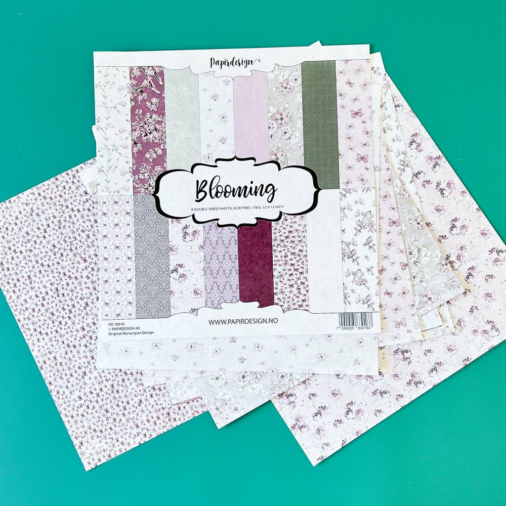 Set Papier Scrapbooking Blooming 30 X 30 Papirdesign