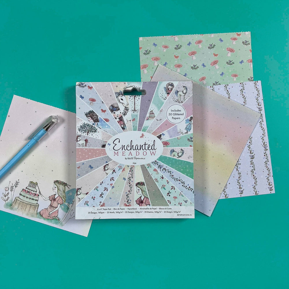 Set Papier Scrapbooking Enchanted Meadow 15 X 15 Docrafts