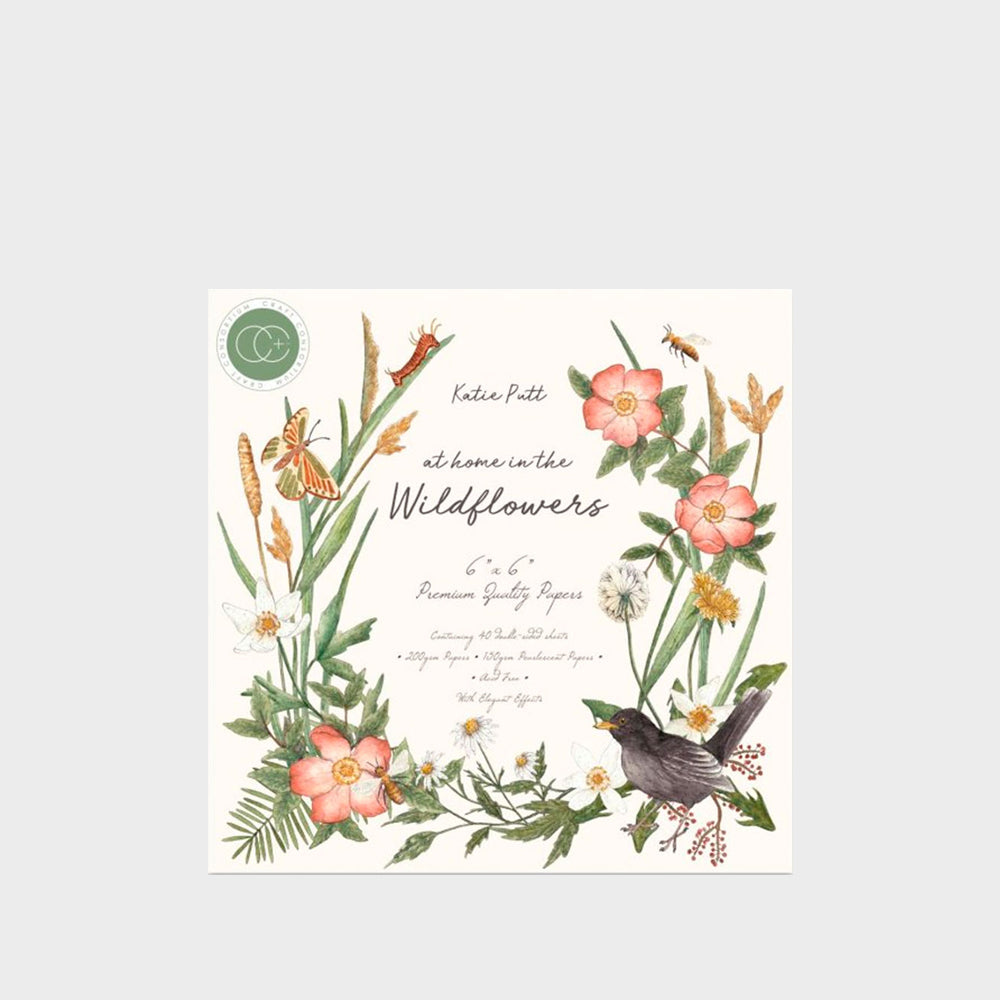 Set Papier Scrapbooking At Home In The Wildflowers 15 X 15 Craftlines (2)
