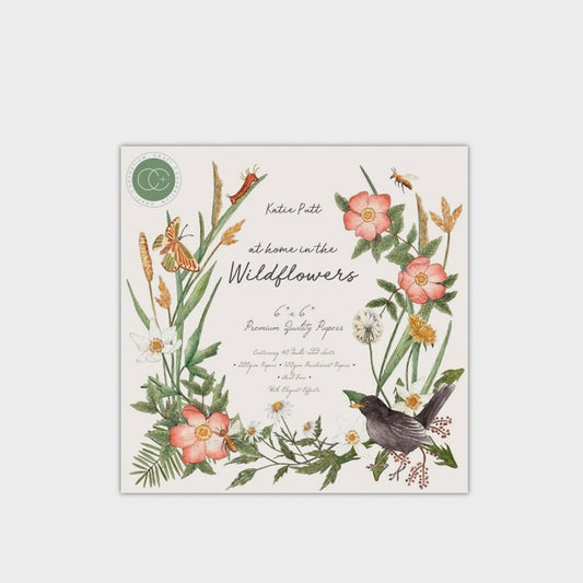 Set Papier Scrapbooking At Home In The Wildflowers 15 X 15 Craftlines