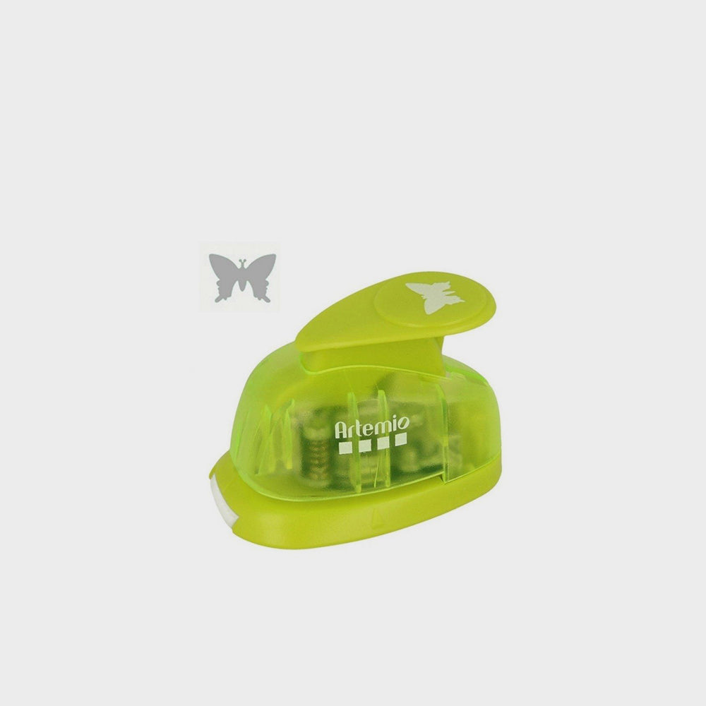 Mini-Stanze Grün in Form eines Schmetterling. von Artemio