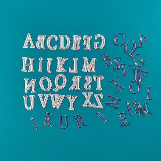 Stanzform Alphabet Vintage 28 Stück