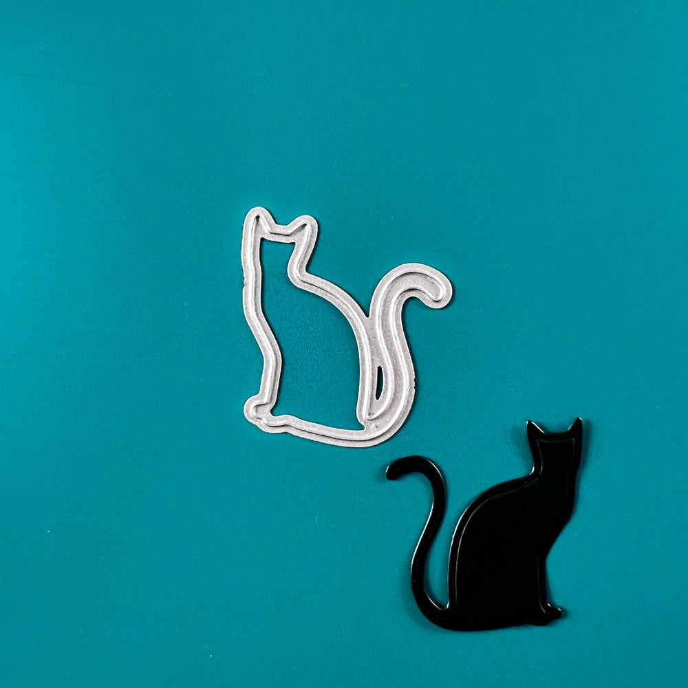Stanzform aus Metall in Form einer Katze