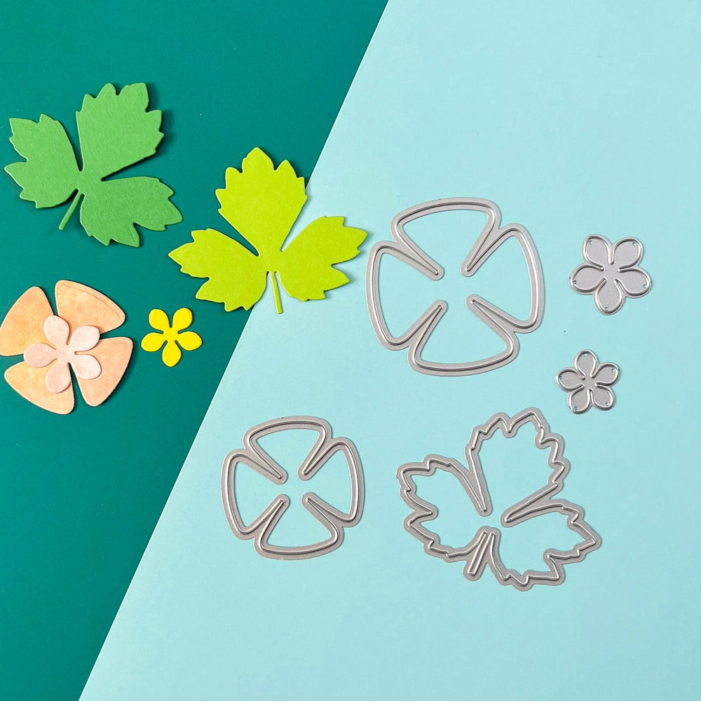 Mini-Stanzform aus Metall in Form einer Blume 3 Stück (2)