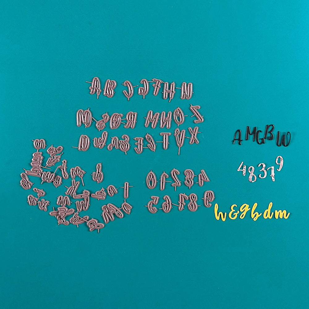 Stanzform Buchstaben und Zahlen Couleurs Nature von Artemio