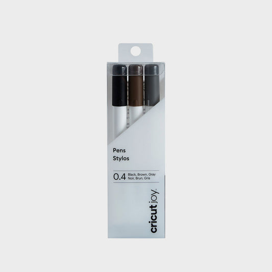 Set 3 Marker Feine Spitze Schwarz, Grau und Braun Cricut Joy