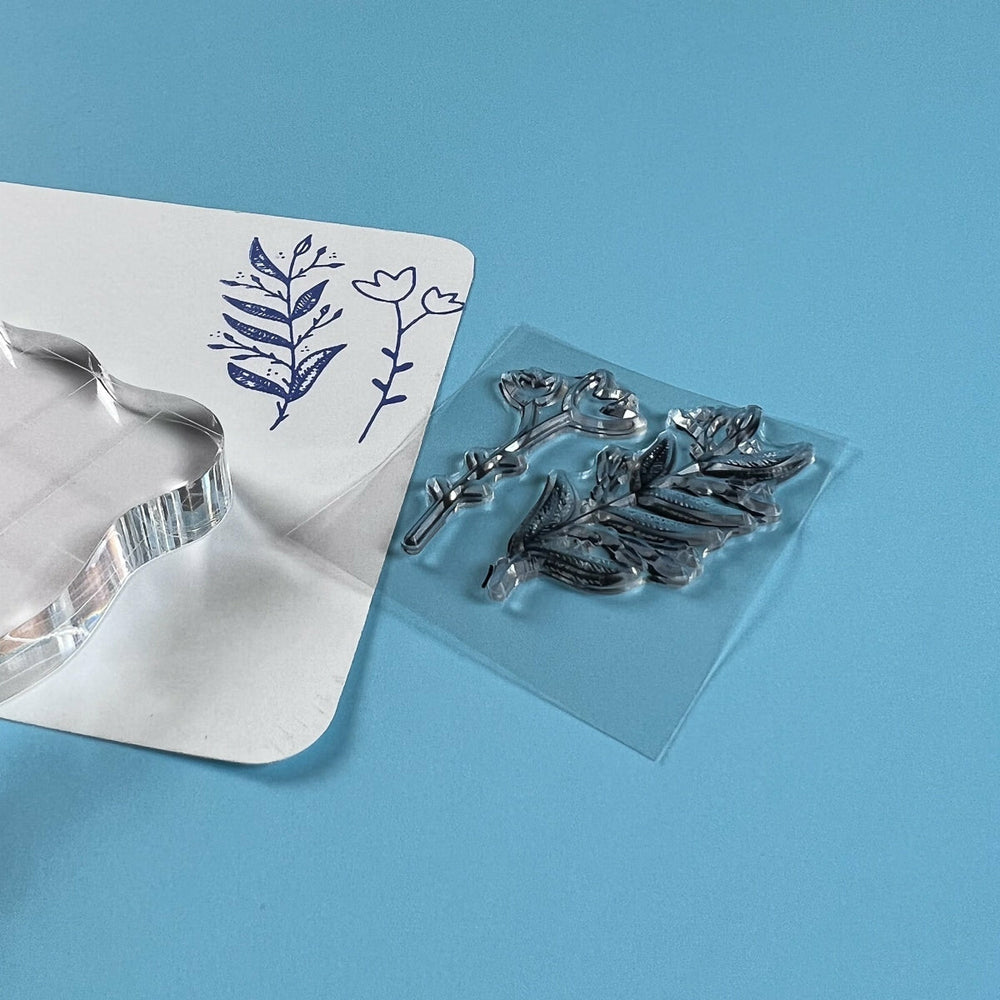 Stempel-Set Mini-Zweige und Blumen Fridita (1)