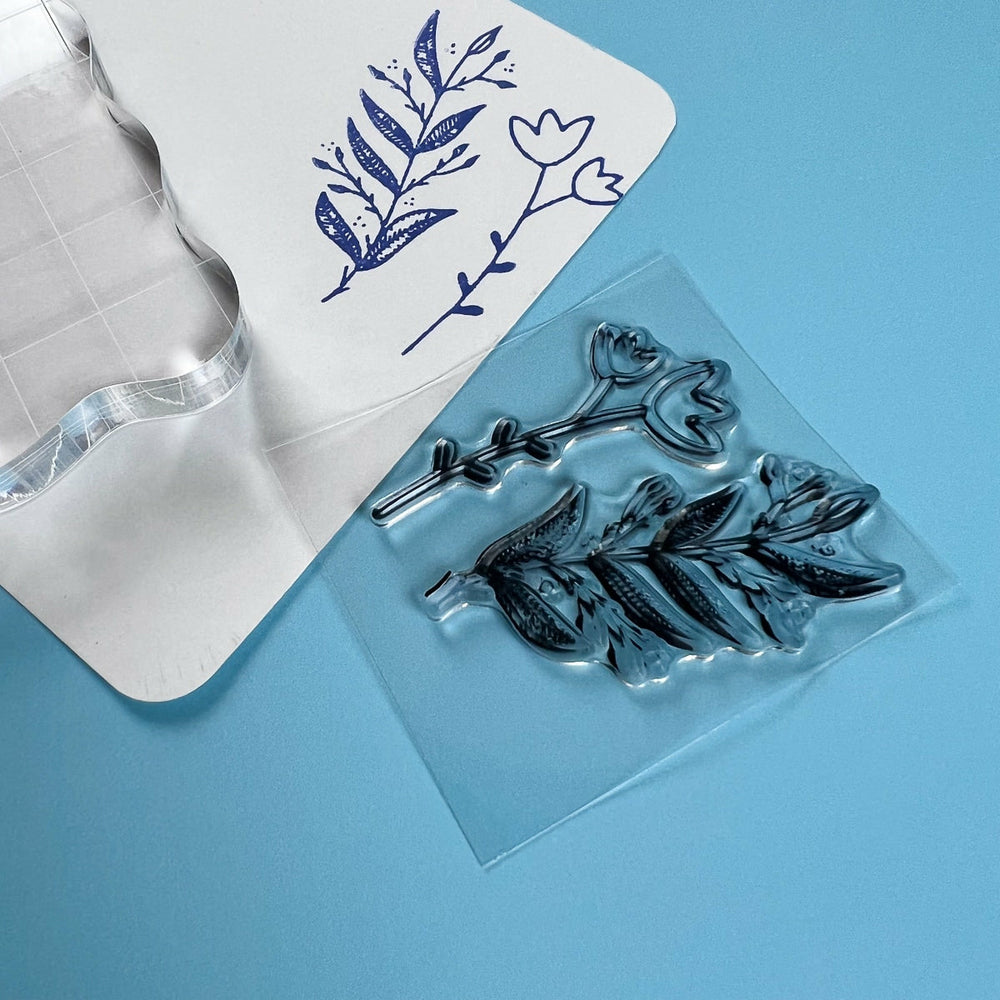 Stempel-Set Mini-Zweige und Blumen Fridita