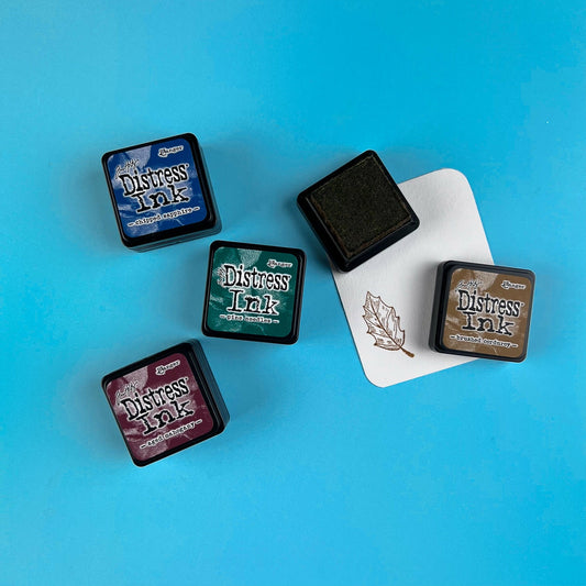 Farben Distress Ink Mini Set 12 mit 4 Stück