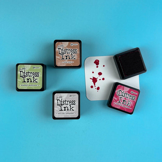 Farben Distress Ink Mini Set 11 mit 4 Stück