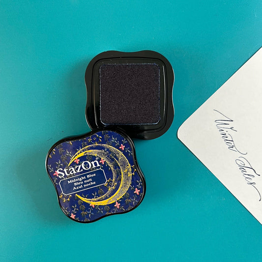 Tinte Stazon Midi Ink Pad Nachtschwarz