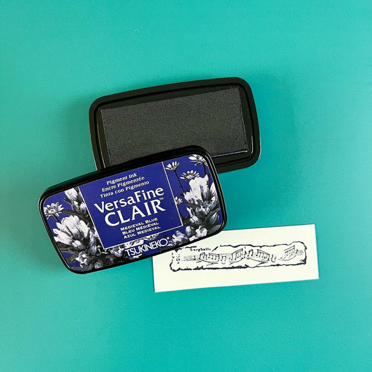 Tinte Versafine Clair Öl Pad Medieval Blue