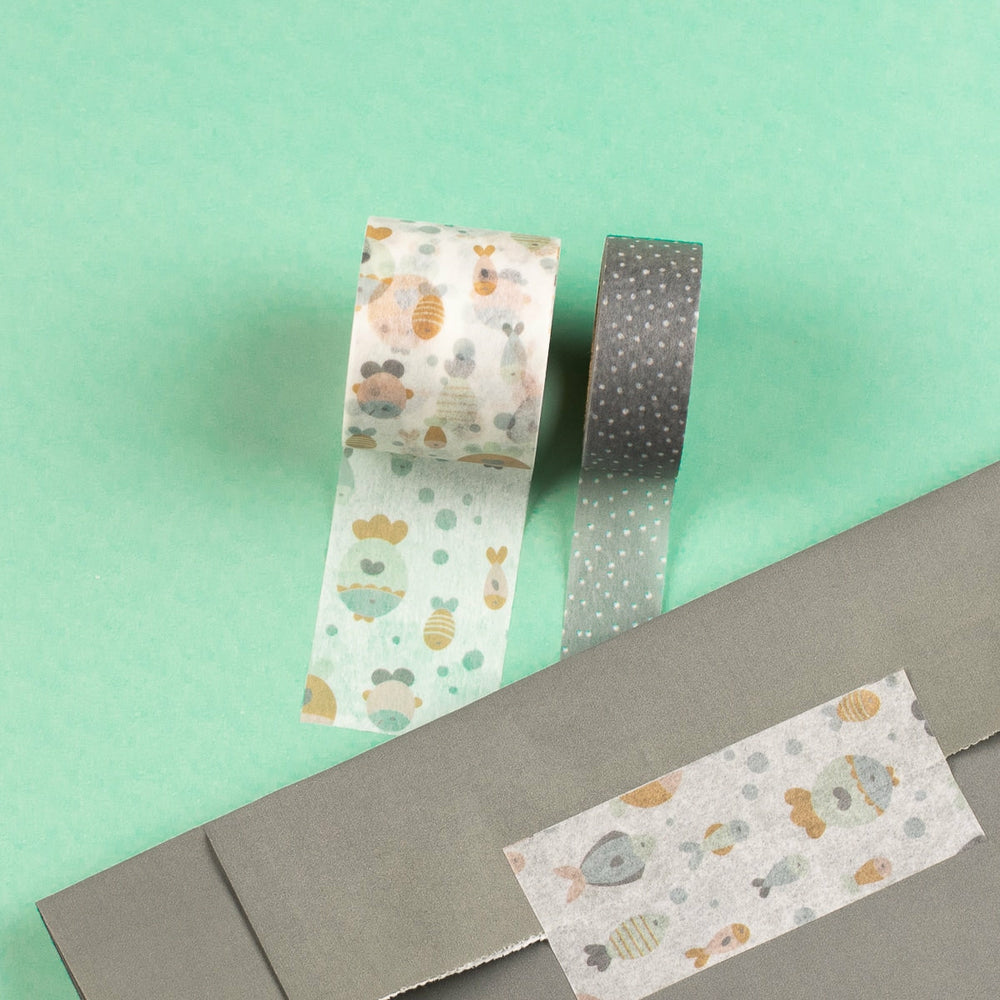 Klebeband Washi Tape Fische Jolies Comptines von Artemio (1)