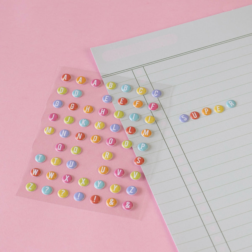 Sticker-Set Abc Glanz Dovecraft