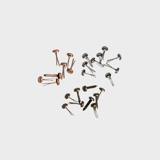 Set mit 99 Bindern aus Metall