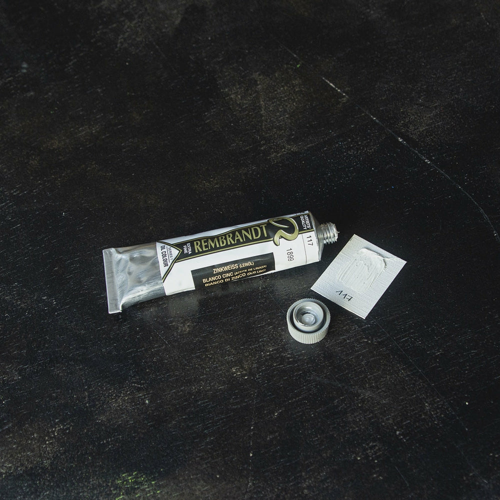 Ölfarbe Rembrandt 40 ml Zinc White Linaza (2)