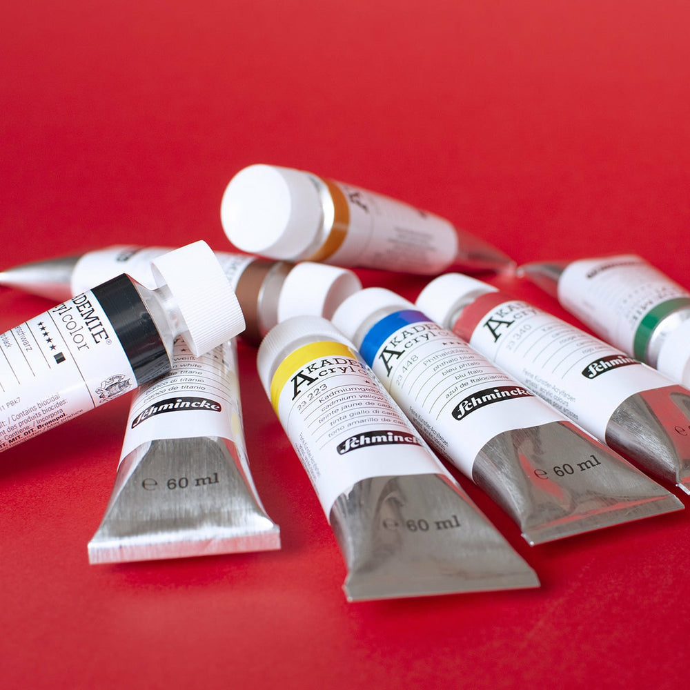Box 8 Acrylfarben 6 ml Schmincke Akademie (1)