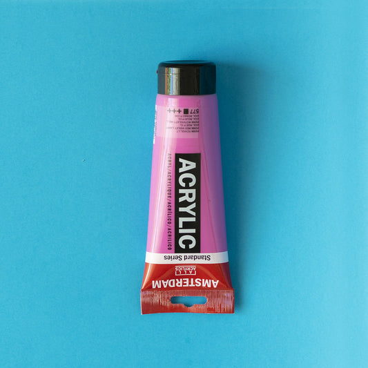 Acrylfarbe Violettrot Permanent Hell 120 ml Amsterdam