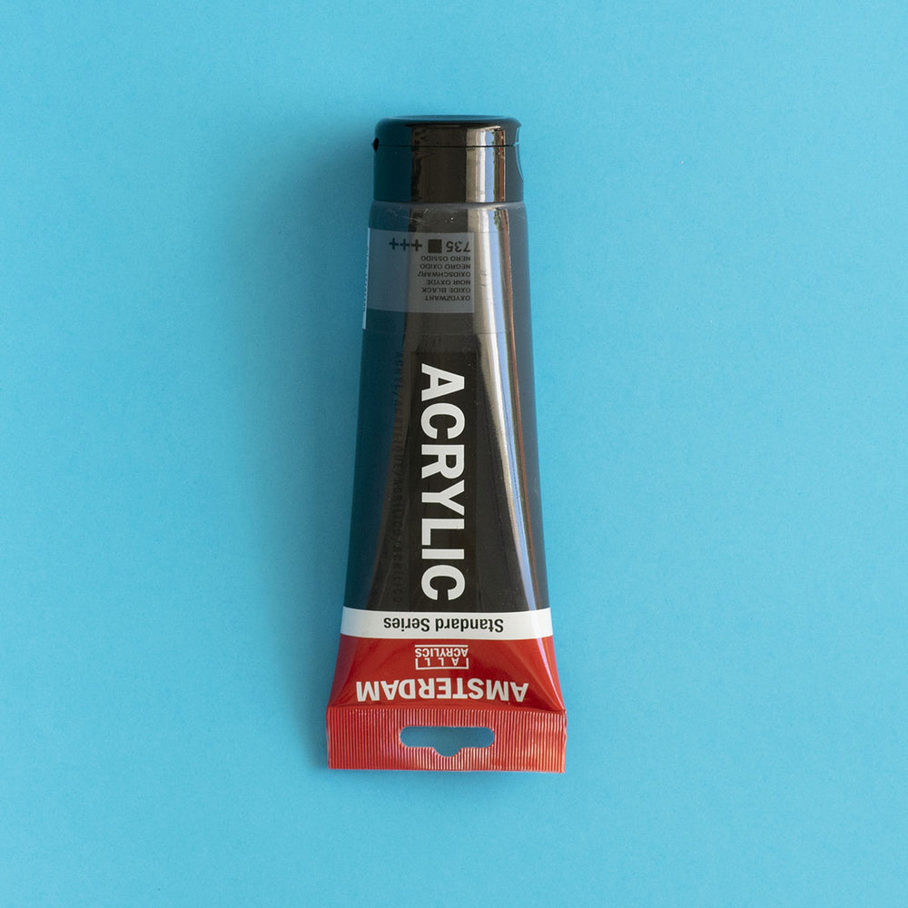 Acrylfarbe Oxidschwarz 120 ml Amsterdam (1)