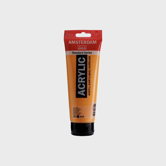 Acrylfarbe Goldgelb 250 ml Amsterdam