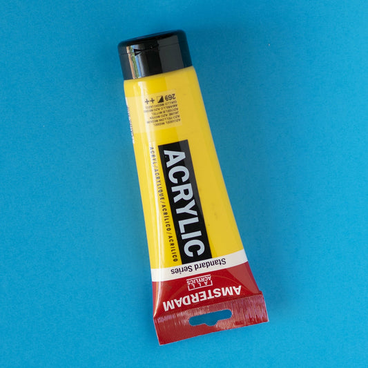 Acrylfarbe Azogelb mittel 250 ml Amsterdam