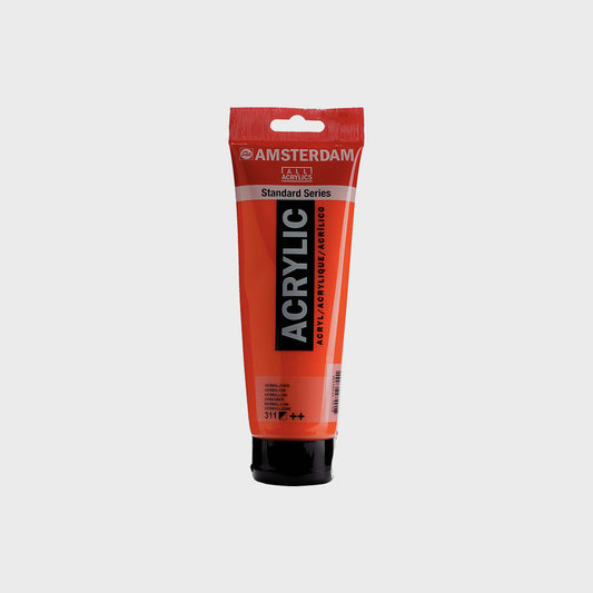 Acrylfarbe Zinnoberrot 250 ml Amsterdam