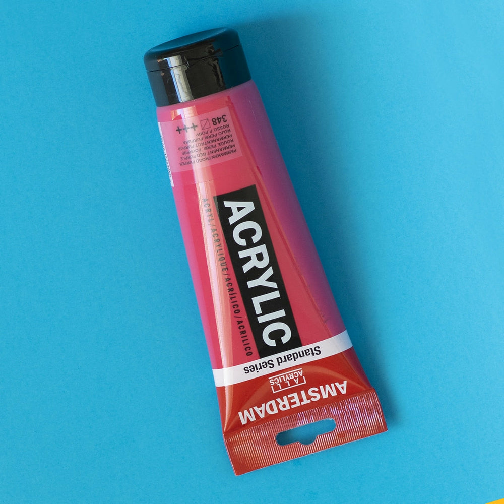 Acrylfarbe Rot Violett Permanent 250 ml Amsterdam (1)
