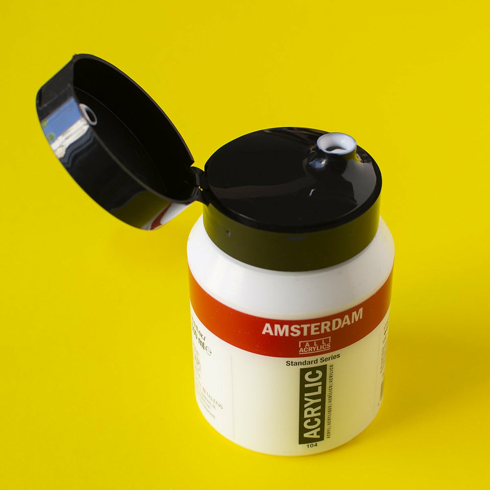 Acrylfarbe Titanweiss 500 ml Amsterdam (1)