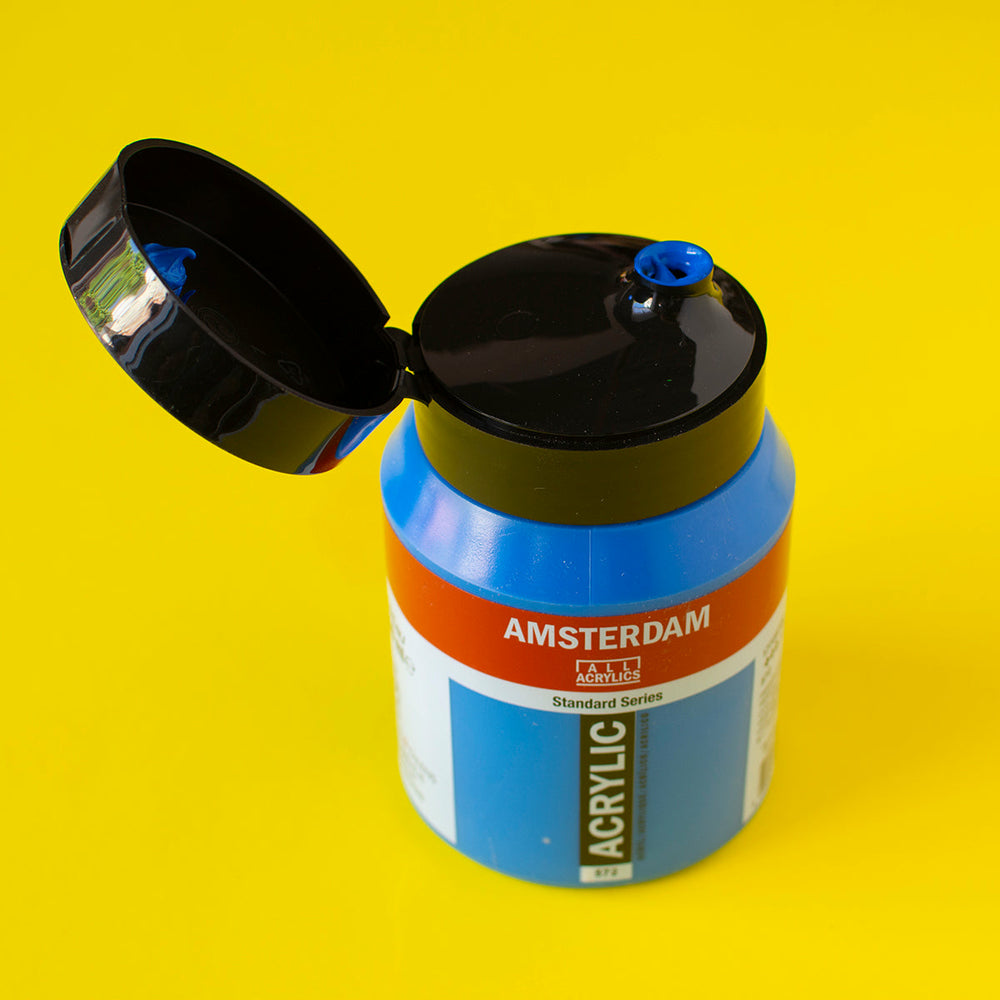 Acrylfarbe Primärcyan 500 ml Amsterdam (1)