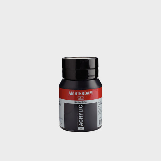 Acrylfarbe Lampenschwarz 500 ml Amsterdam