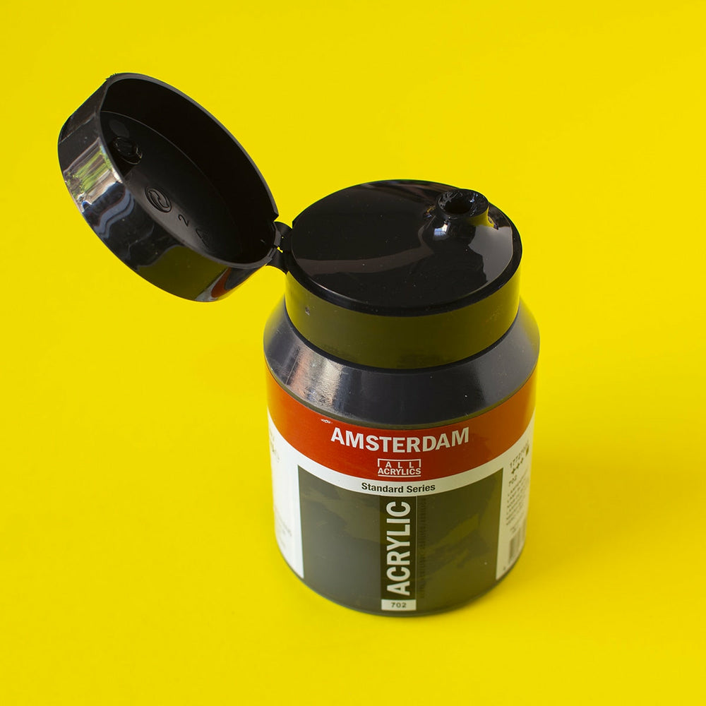 Acrylfarbe Lampenschwarz 500 ml Amsterdam (1)