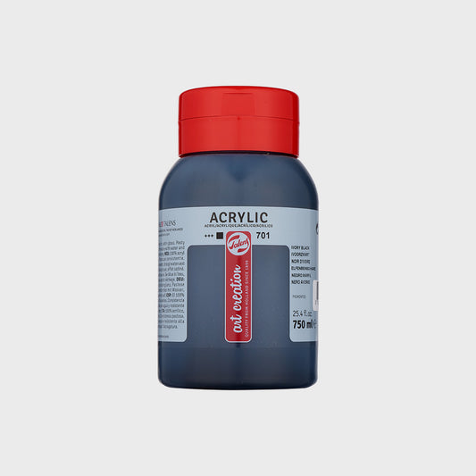 Acrylfarbe Schwarz 750 ml Art Creation