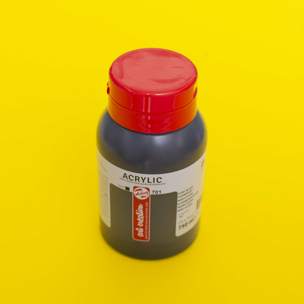 Acrylfarbe Schwarz 750 ml Art Creation (1)