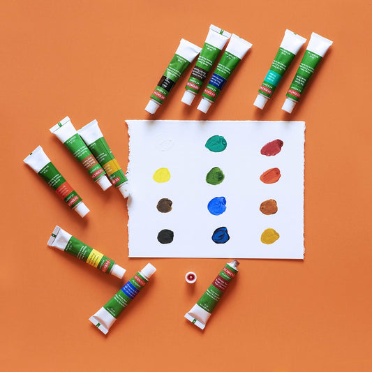 12er-Set Tuben 12 ml Acrylfarben Derwent Academy