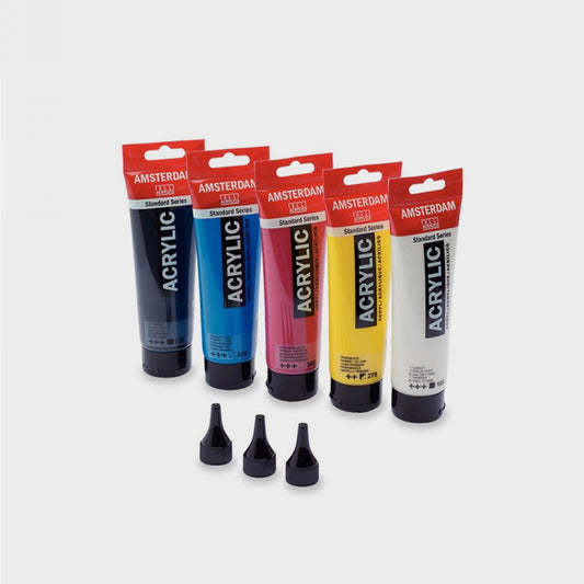 5er-Set Acrylfarben Primärfarben Amsterdam