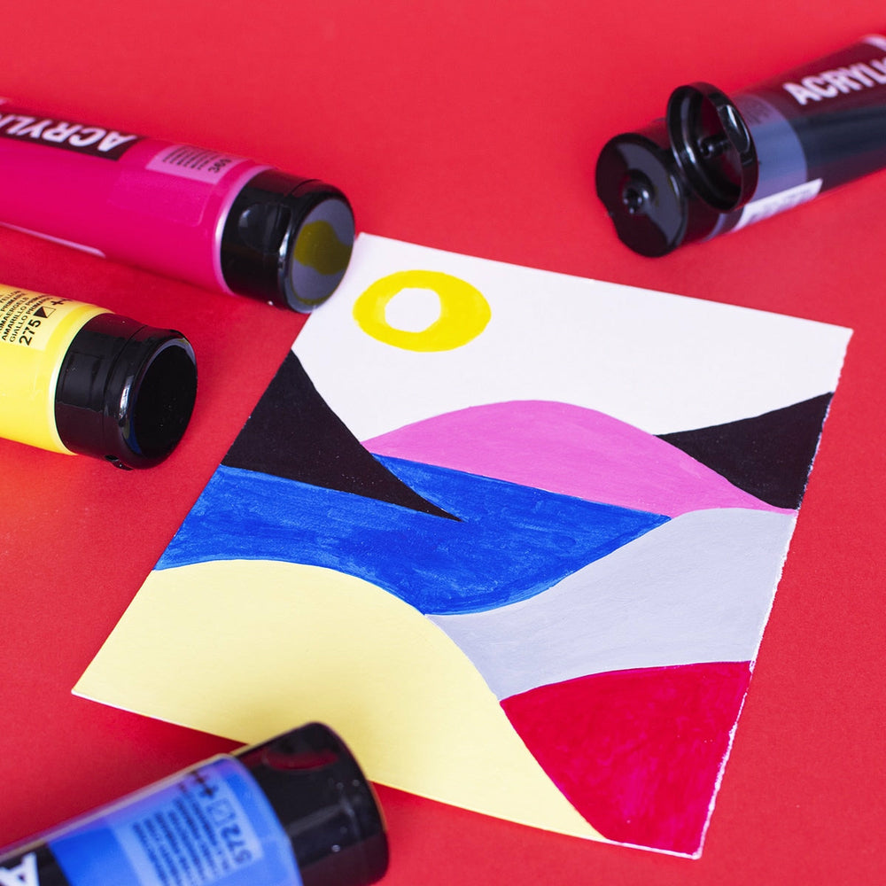 5er-Set Acrylfarben Primärfarben Amsterdam