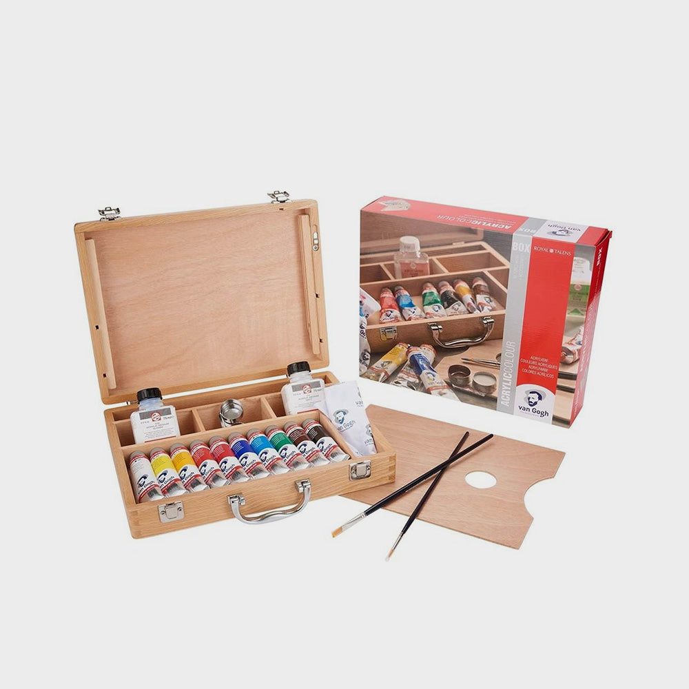 Koffer 10 Tuben Acrylfarben Van Gogh