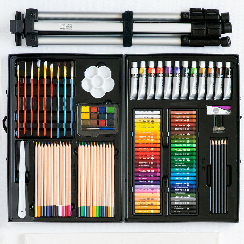 Künstlerset und Staffelei 115 Teile Daler Rowney