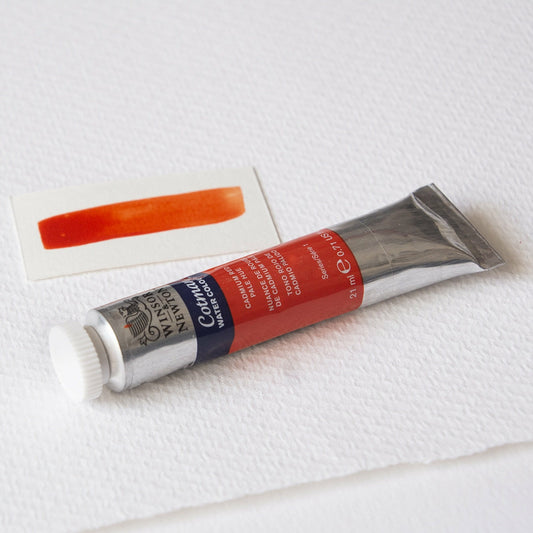 Aquarellfarbe Cotman Tube Cadmium Red Pale Hue 21 ml Winsor & Newton