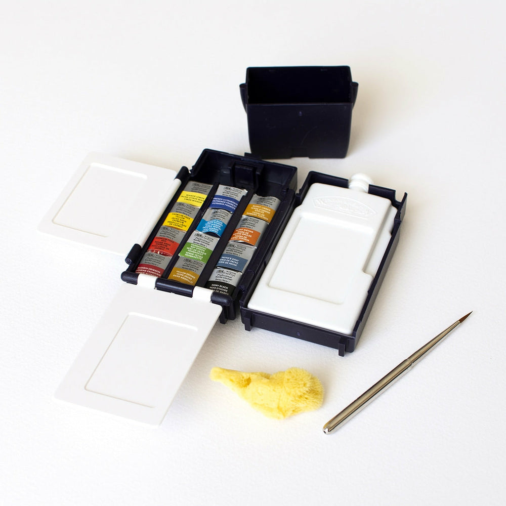 Aquarell Reisebox 12 Halbe Näpfchen Cotman Winsor & Newton (1)