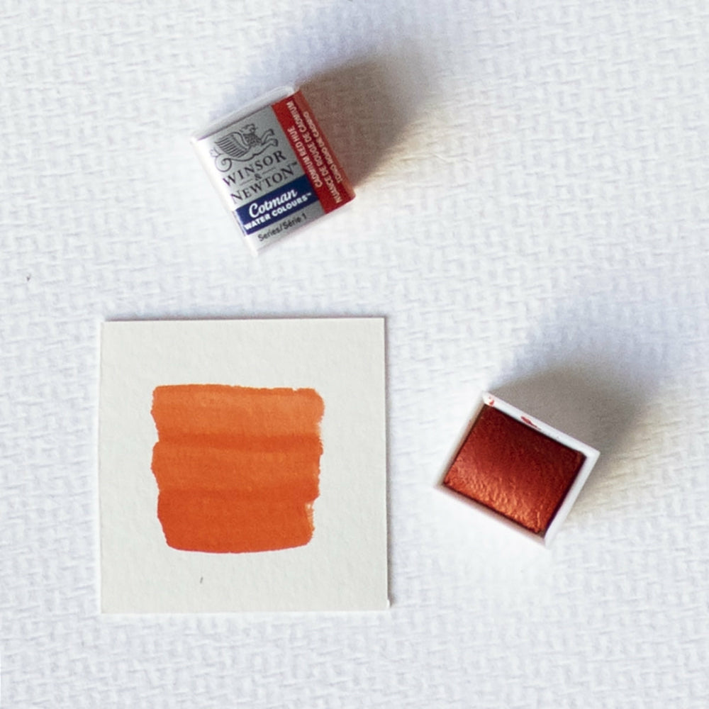 Aquarellfarbe 1/2 Godet Cotman Kadmiumrot Winsor & Newton (1)