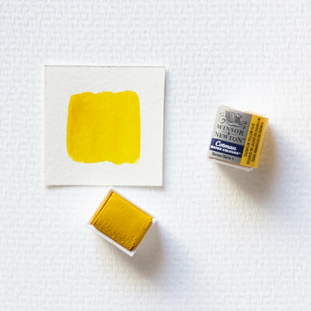 Aquarellfarbe 1/2 Godet Cotman Kadmiumgelb Winsor & Newton (1)