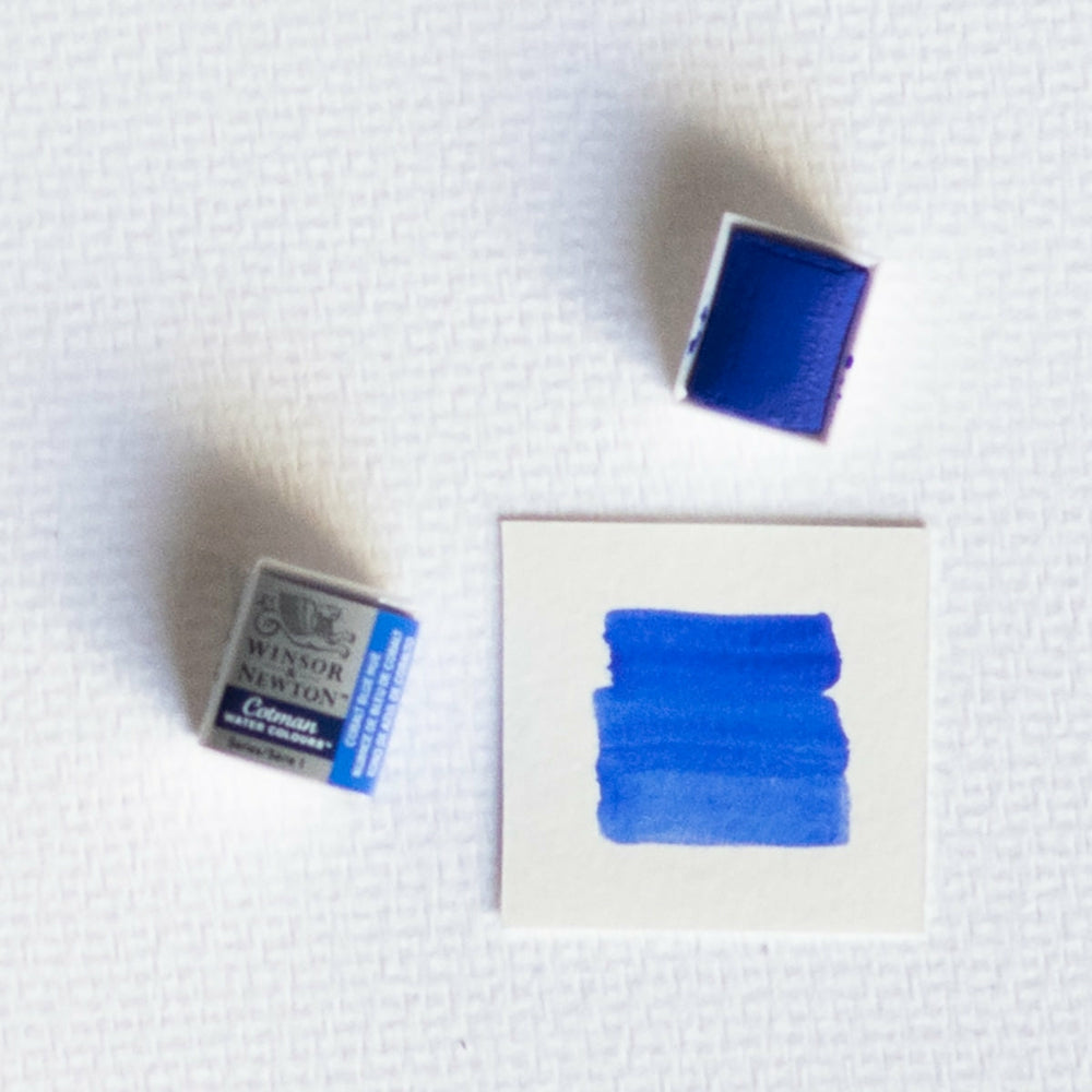 Aquarellfarbe 1/2 Godet Cotman Kobaltblau Winsor & Newton (1)