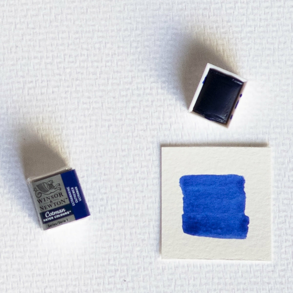 Aquarellfarbe 1/2 Godet Cotman Ultramarin Winsor & Newton (1)