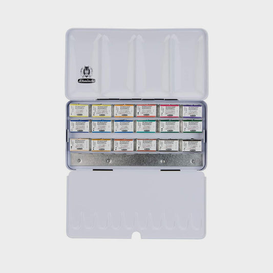 Metallbox 18 Aquarellfarben Tube 5 ml Schmincke