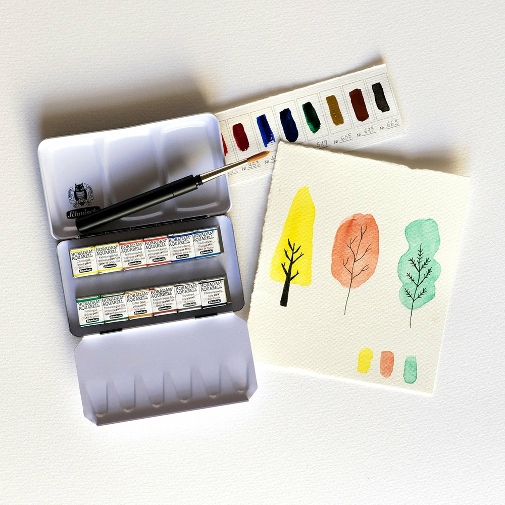 Metallbox 8 Näpfchen Aquarellfarben Schmincke