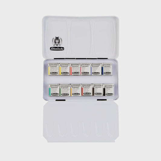 Metallbox 10 Tuben Aquarellfarben 15 ml Schmincke
