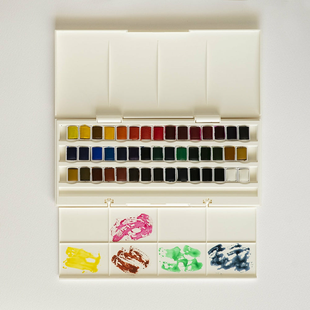 Box 45 Näpfchen Aquarelle Cotman Winsor & Newton